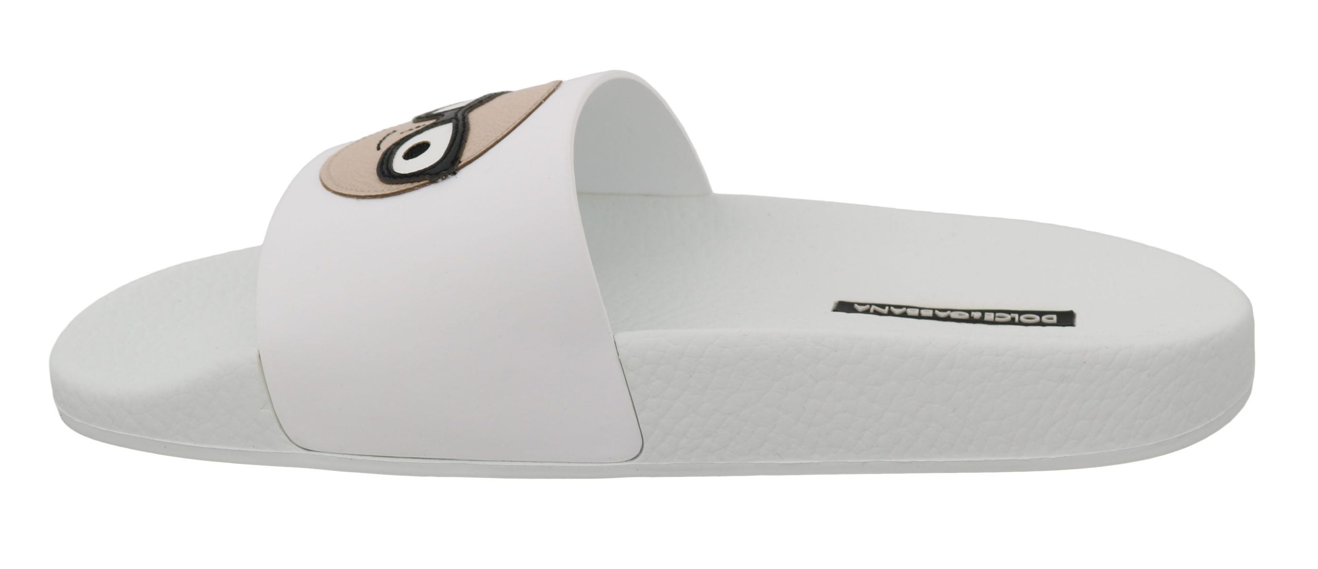 Vita Läder #dgfamily Slides Skor Sandaler