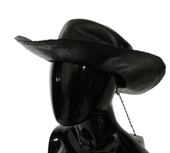 Costume National Black Wide Brim Cowboy Solid Hat