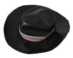 Costume National Black Wide Brim Cowboy Solid Hat