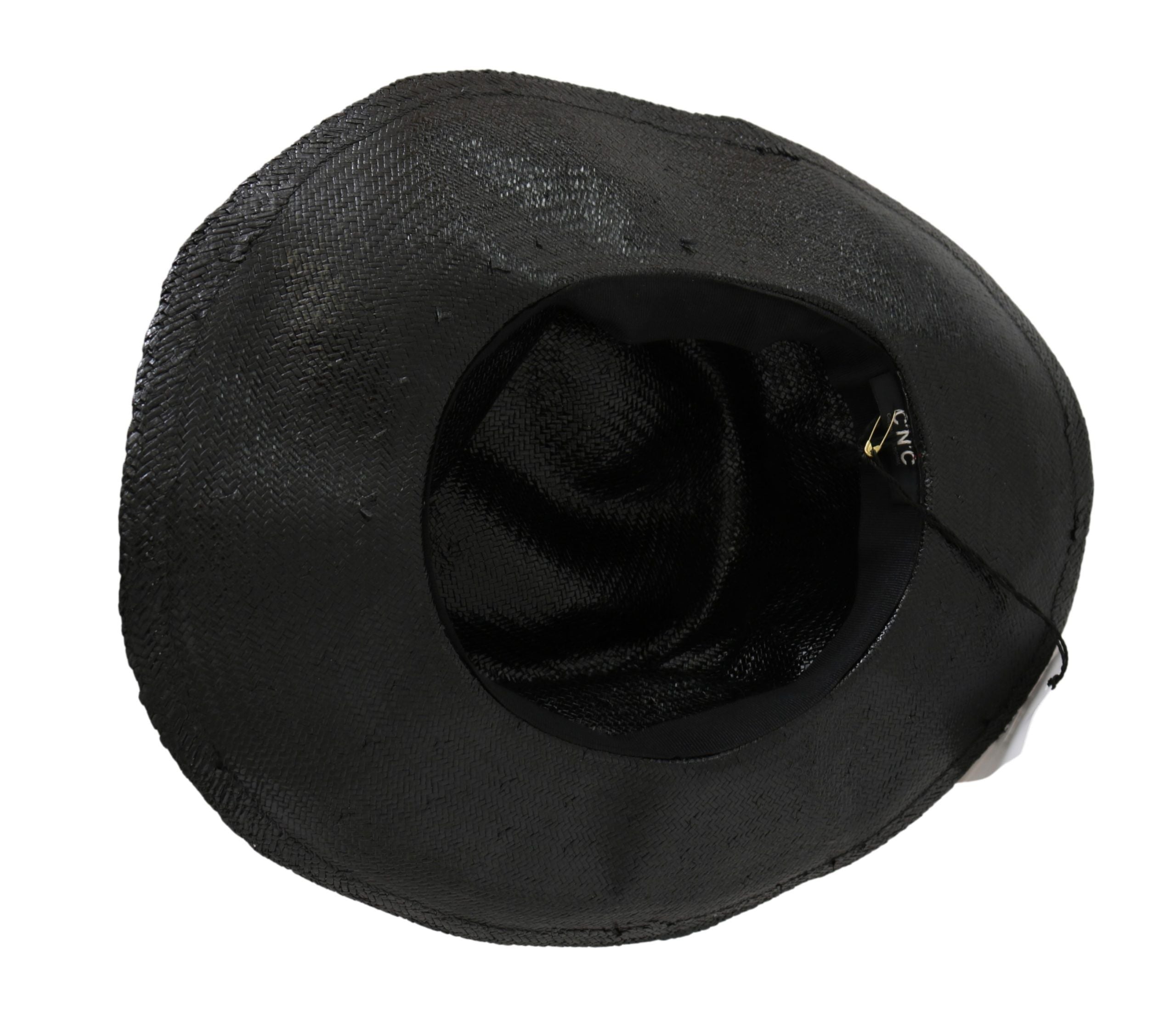 Costume National Black Wide Brim Cowboy Solid Hat