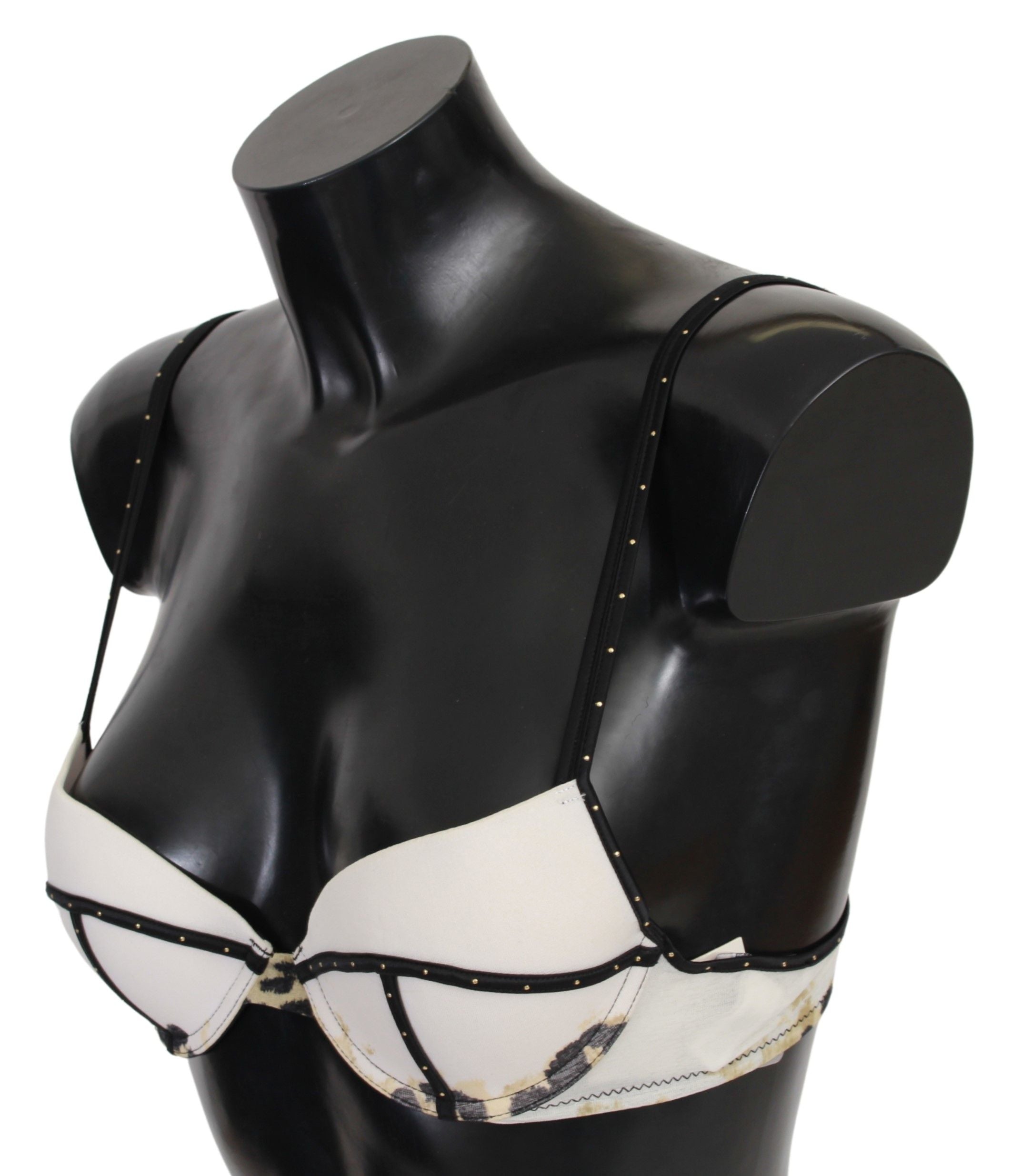 Vita polyester-spandex push-up-bh-underkläder