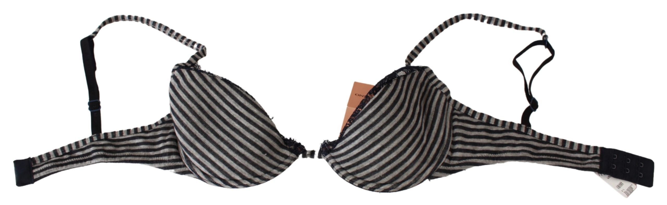 Blårandiga Reggiseno-bh-underkläder i spets