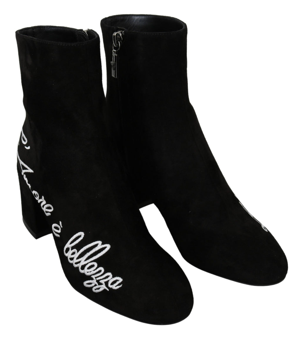 Svart mocka L'Amore E'Bellezza Boots Skor