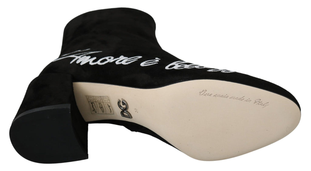 Svart mocka L'Amore E'Bellezza Boots Skor