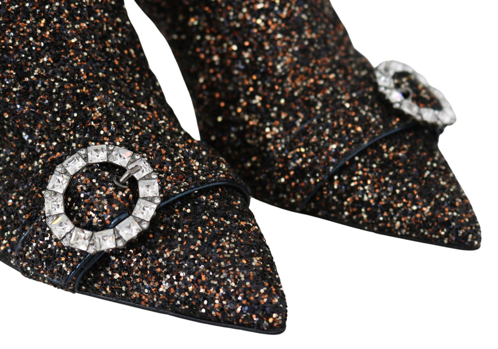 Amethyst Mix Hanover Klackade Glitterstövlar