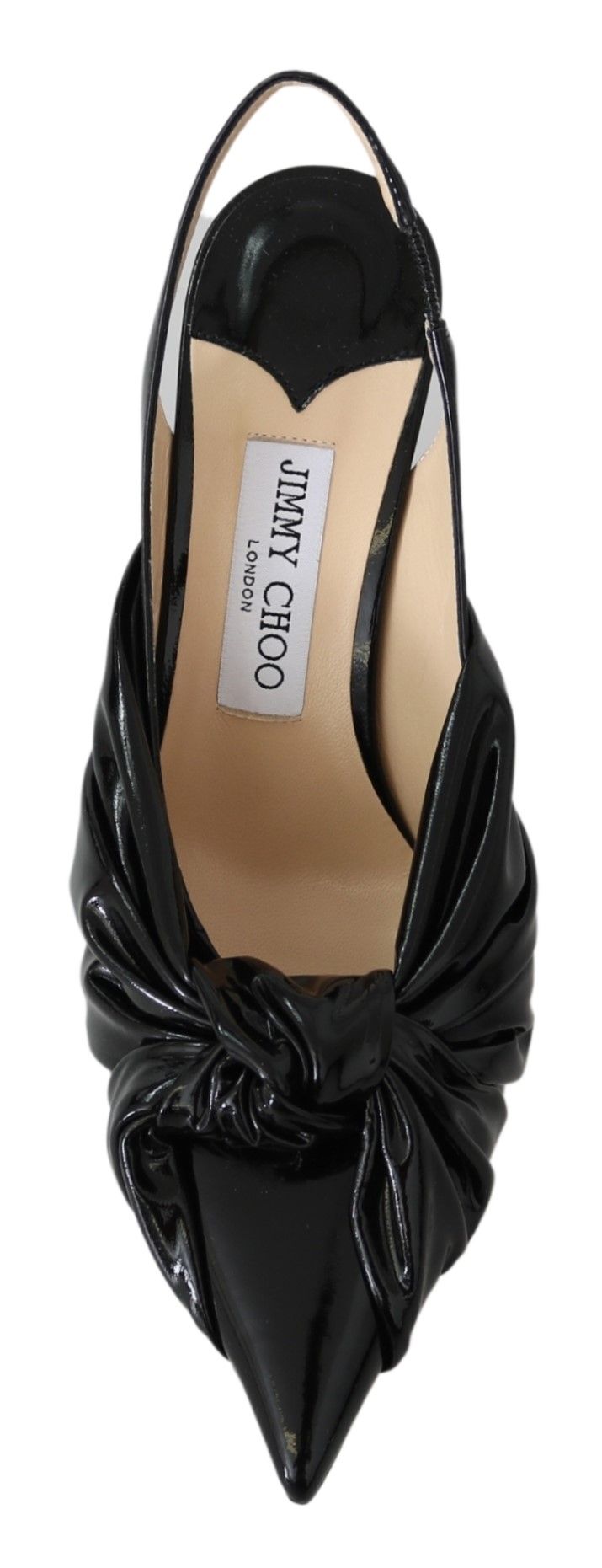 Eleganta svarta pumps med spetsiga tå i läder