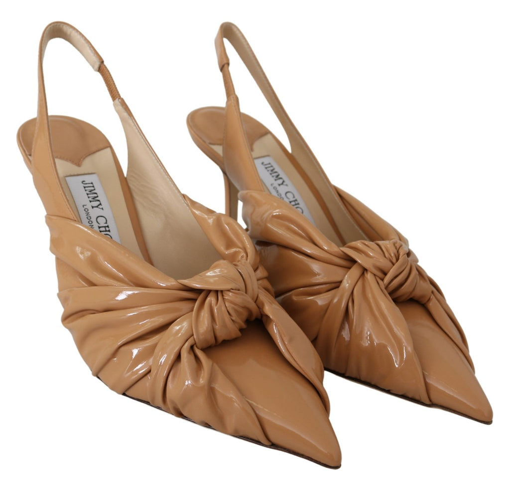 Elegante pumps i skinn med spiss tå