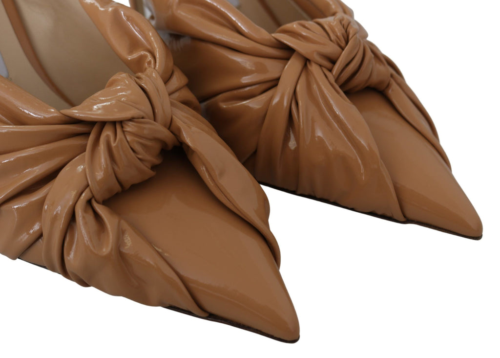Elegante pumps i skinn med spiss tå