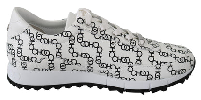 Jimmy Choo Eleganta Monokroma Lädersneakers
