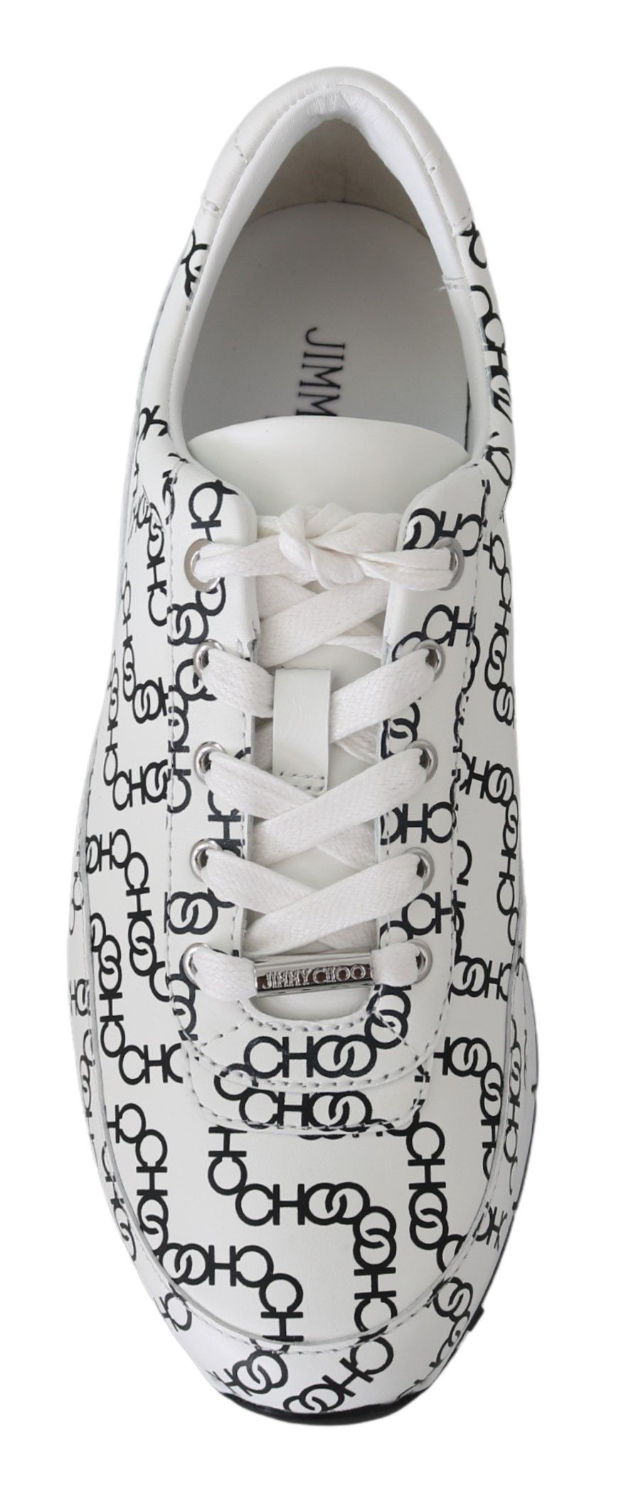 Jimmy Choo Eleganta Monokroma Lädersneakers
