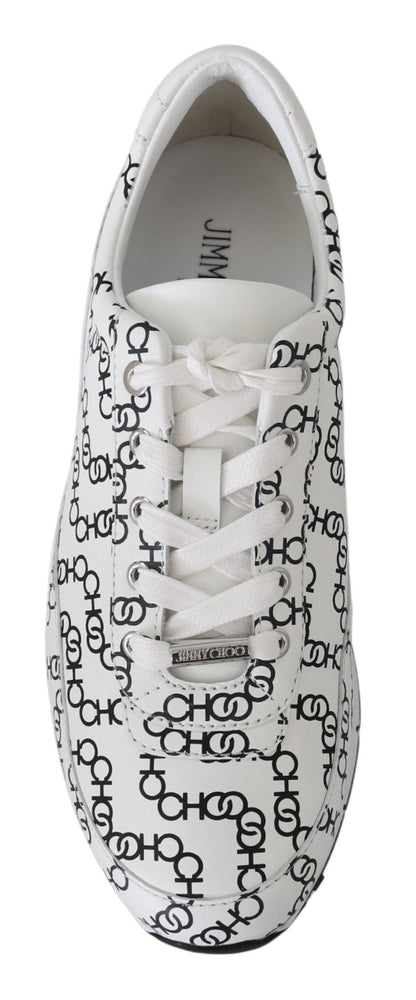 Jimmy Choo Eleganta Monokroma Lädersneakers