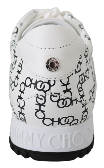 Jimmy Choo Eleganta Monokroma Lädersneakers