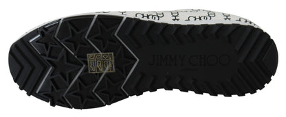 Jimmy Choo Eleganta Monokroma Lädersneakers