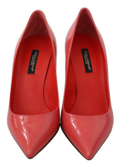Dolce & Gabbana Dark Pink Patent Leather Heels Pumps