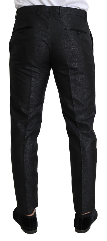 Dolce &amp; Gabbana Svart Metallic Smal Byxklänning