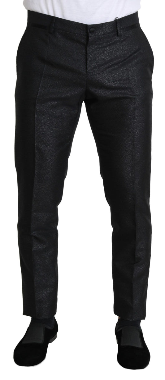 Dolce &amp; Gabbana Svart Metallic Smal Byxklänning