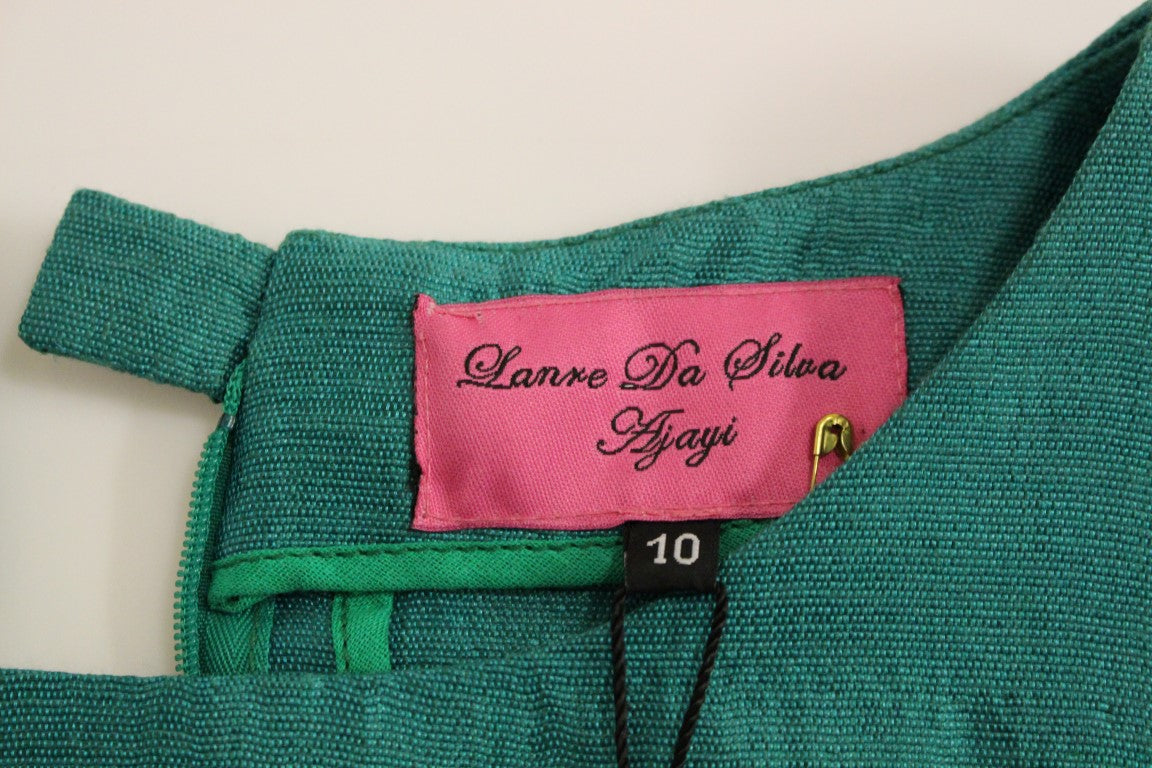 Lanre Da Silva Ajayi Grön Miniklänning Ovanför Knä