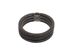 Nialaya Black CZ 925 Sterling Silver Womens