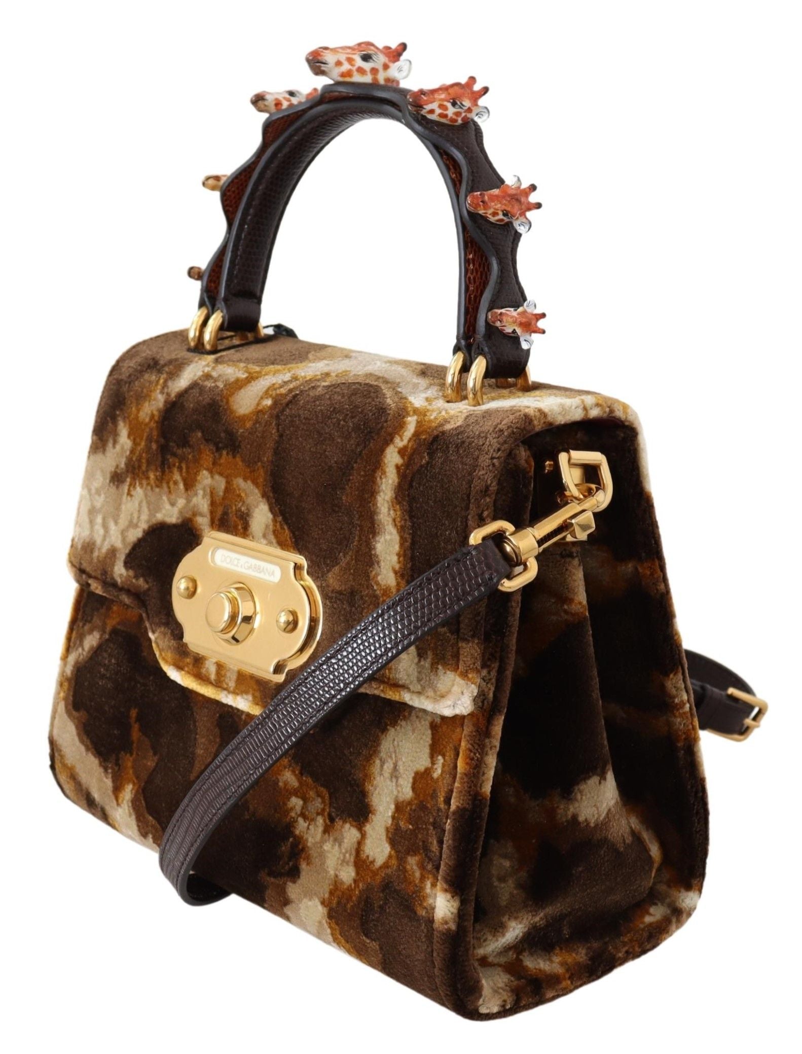 Brun Giraffe Crossbody Purse Borse VELKOMMEN Purse