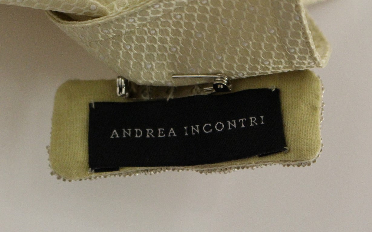 Andrea Incontri Beige Ermeløs Bluse Topp