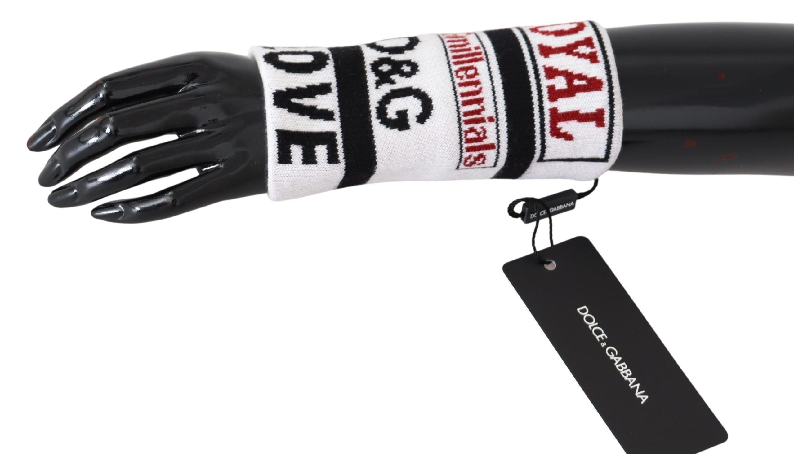 Dolce &amp; Gabbana Flerfärgad Ullstickad D&amp;G Love Armbandswrap