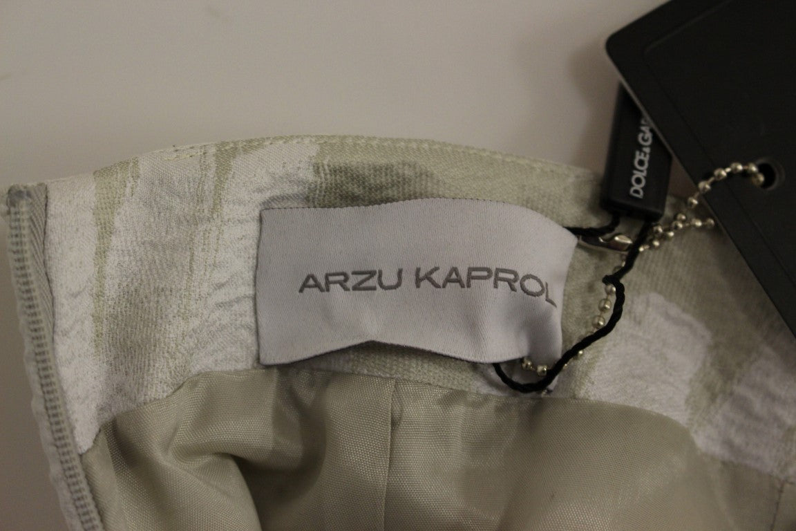 Vit rak pennkjol i akryl