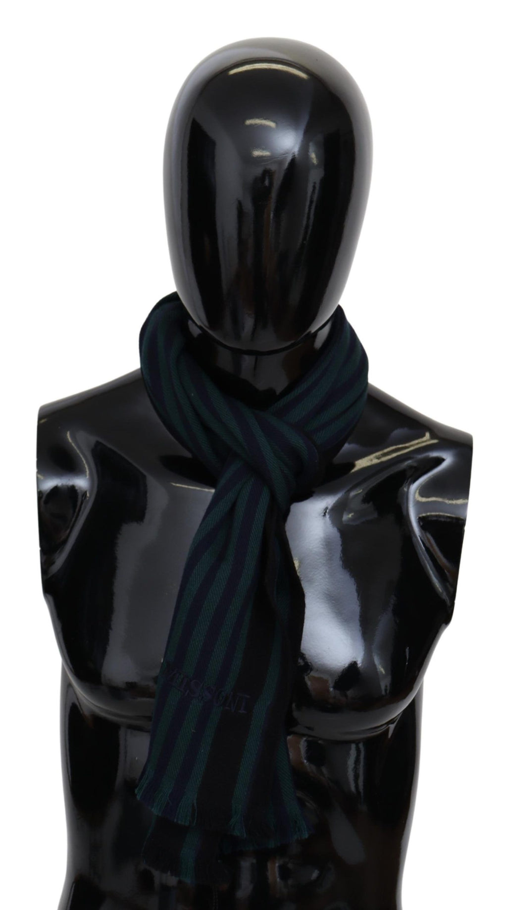 Flerfarget stripete ull unisex halssjal
