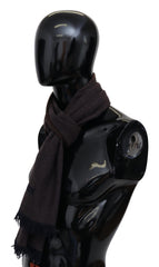 Missoni Brun Unisex Halsduk med Fransar och Omlottkrage i 100 % Kashmir