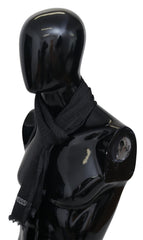 Missoni svart stickad ullhalsduk unisex