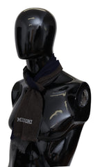 Missoni Flerfärgad Randig Ull Unisex Omlotthalsduk med Fransar