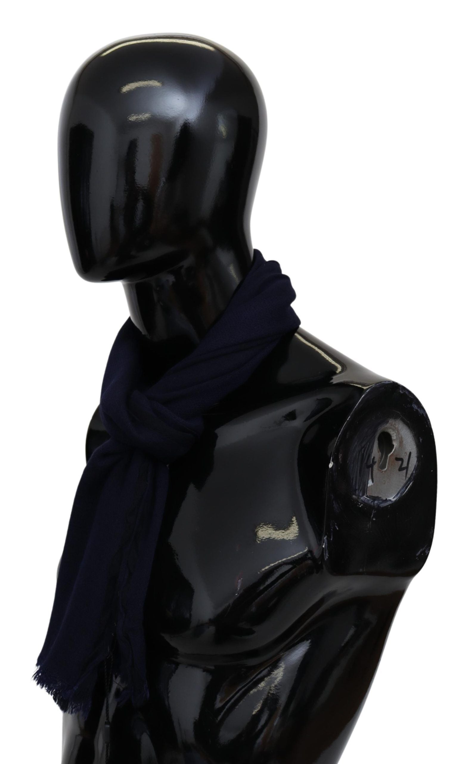 Missoni blå stickad ullhalsduk för unisex