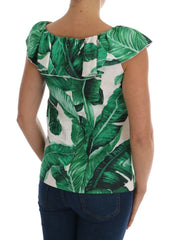 Dolce & Gabbana Pineapple Banana Sequins Blouse T-shirt