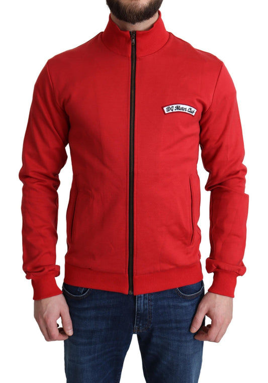 Dolce &amp; Gabbana Rød DG Motor Club Glidelås Cardigan Genser