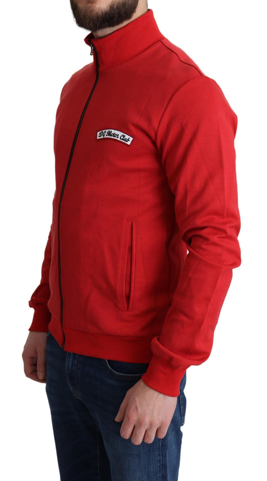 Dolce &amp; Gabbana Rød DG Motor Club Glidelås Cardigan Genser