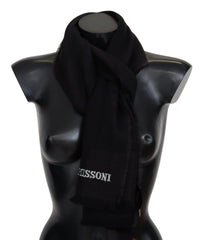 Missoni Black 100% Wool Unisex Neck Wrap Scarf