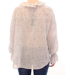 Vika Gazinskaya Blue Cotton Blouse Tunic