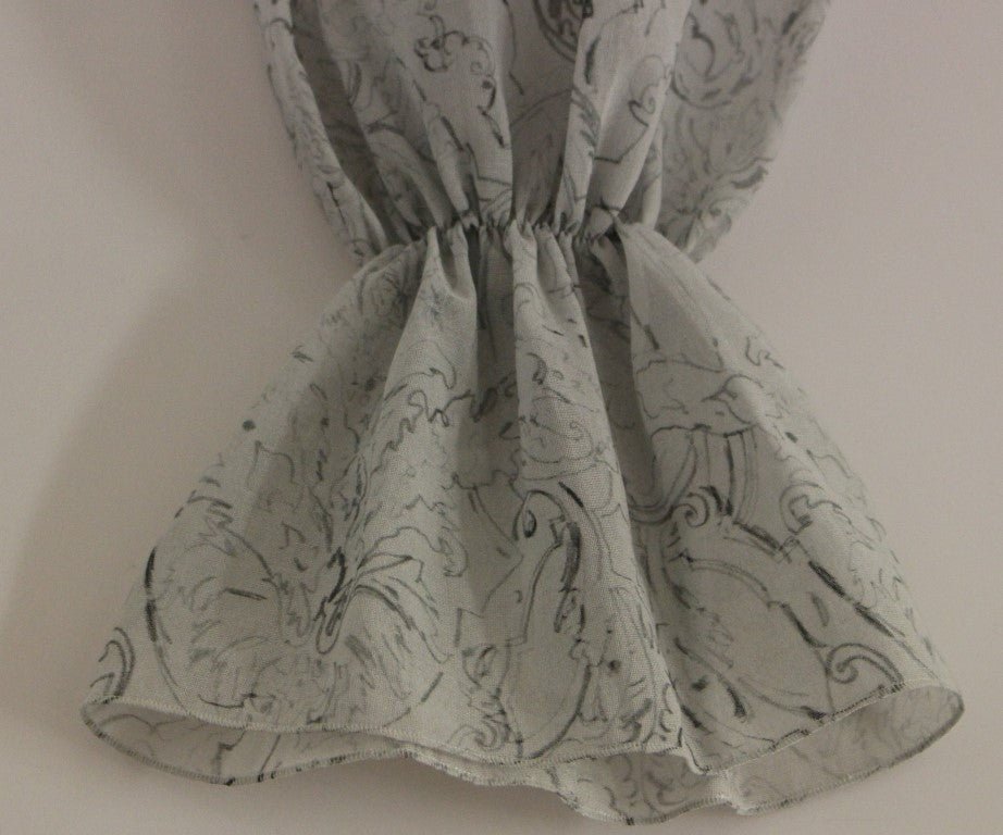 Vika Gazinskaya Blue Cotton Blouse Tunic