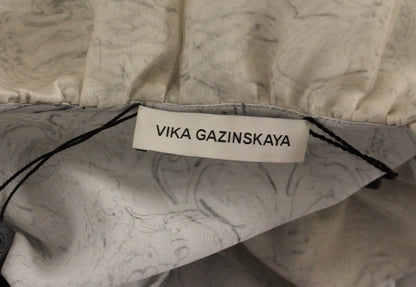 Vika Gazinskaya Blue Cotton Bluse Tunika
