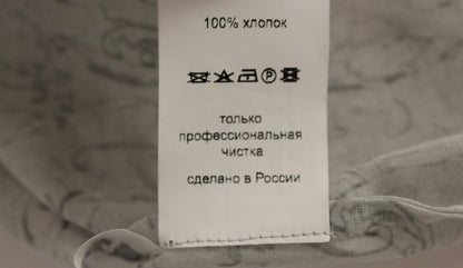 Vika Gazinskaya Blue Cotton Bluse Tunika