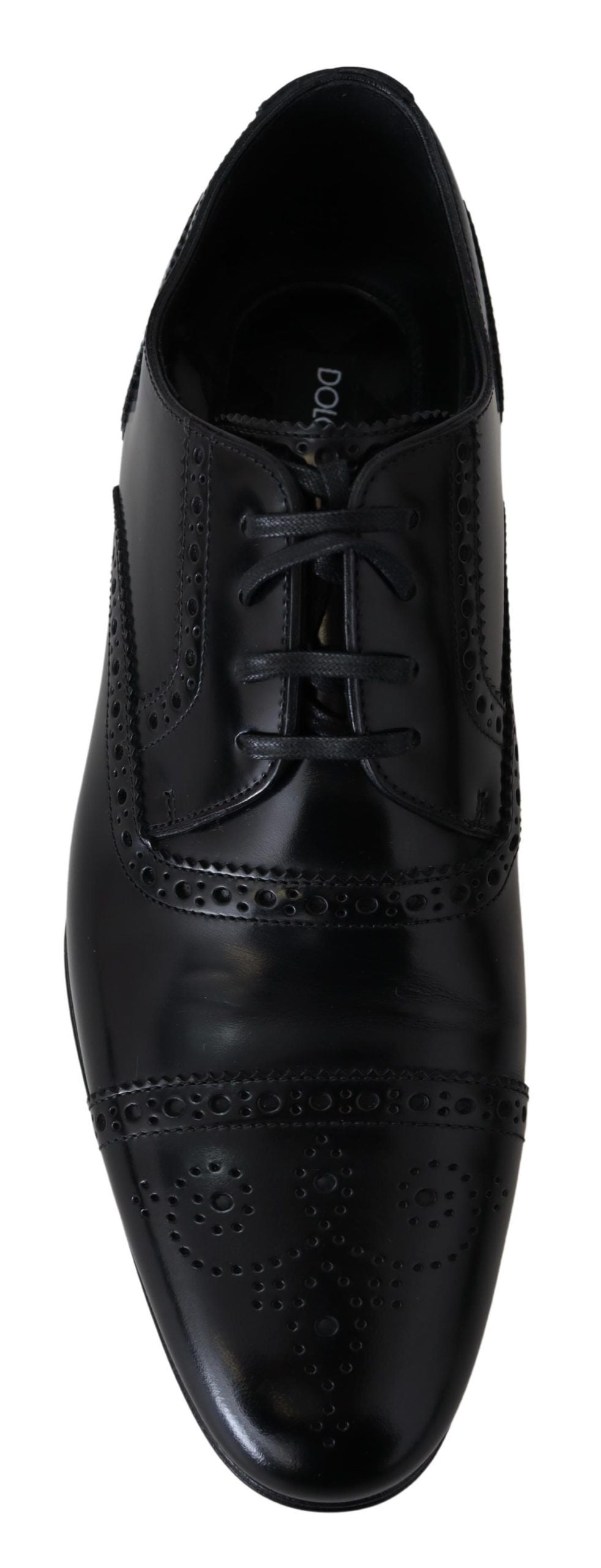 Svarte Derby-loafers i skinn for menn