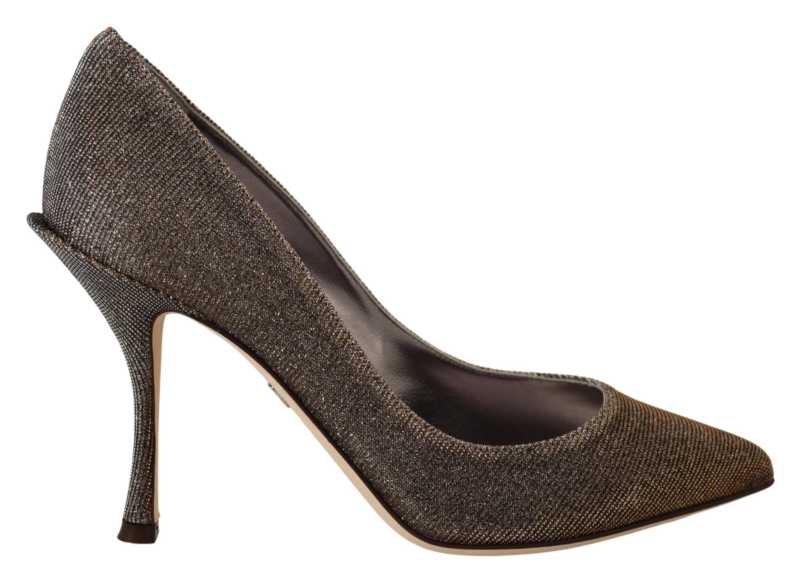 Guld Silver Tyg Klackar Pumps Skor