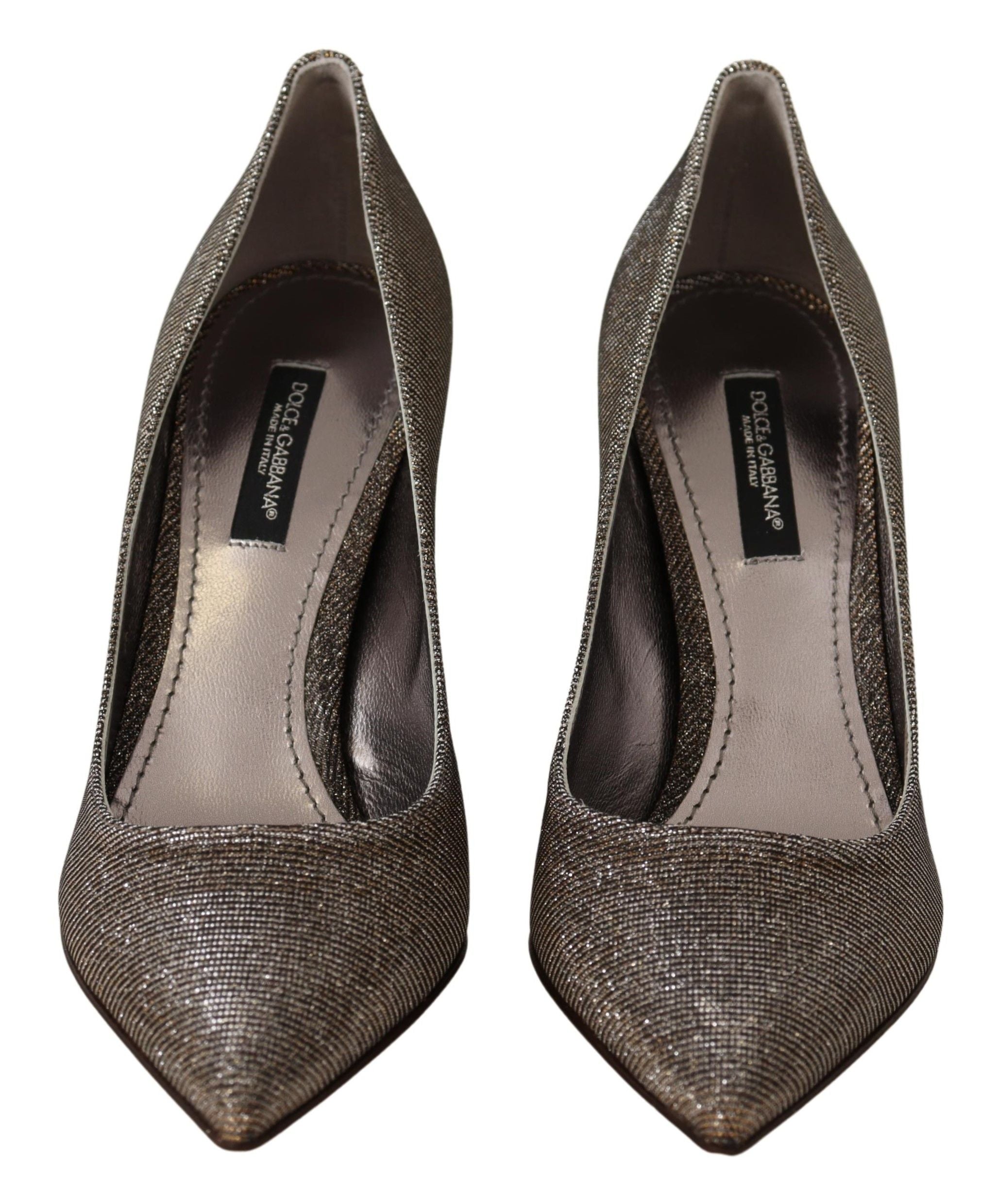 Guld Silver Tyg Klackar Pumps Skor