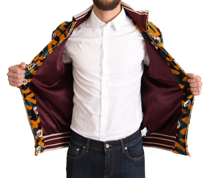 Dolce &amp; Gabbana Flerfärgad Sammets DG Logo Herrtröja