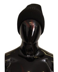 Dolce &amp; Gabbana Svart Ull Stickad Vintermössa Dam