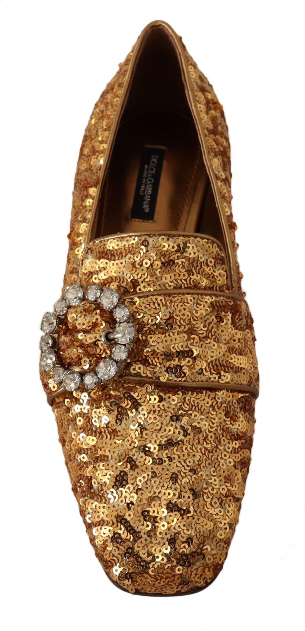 Gull Paljett Krystall Flate Dame Loafers