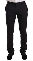 Dolce & Gabbana Blue Velvet Cotton Slim Fit Smoking Suit