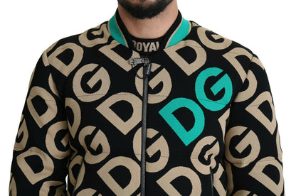 Dolce &amp; Gabbana Flerfärgad DGMILLENNIALS Logotypmönstrad Jacka