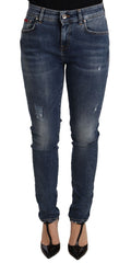 Dolce & Gabbana Blue Wash Skinny Denim Cotton Stretch Jeans