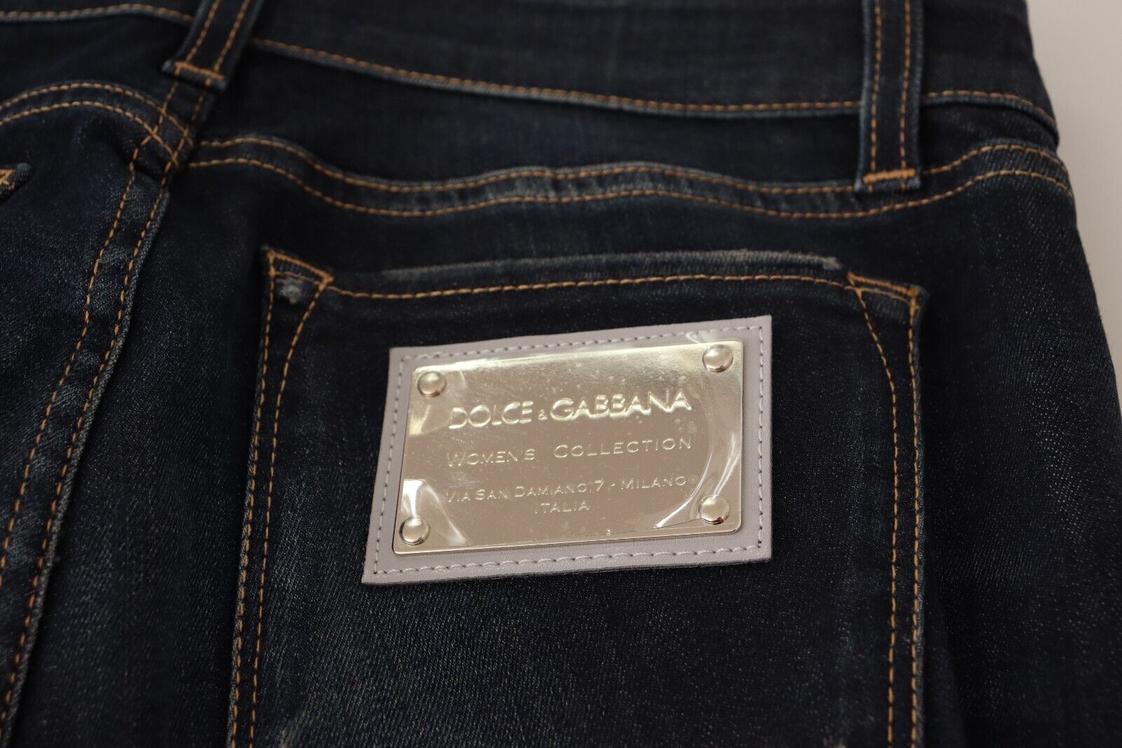 Blå tvättade smala skinny denimjeans i bomull och stretch