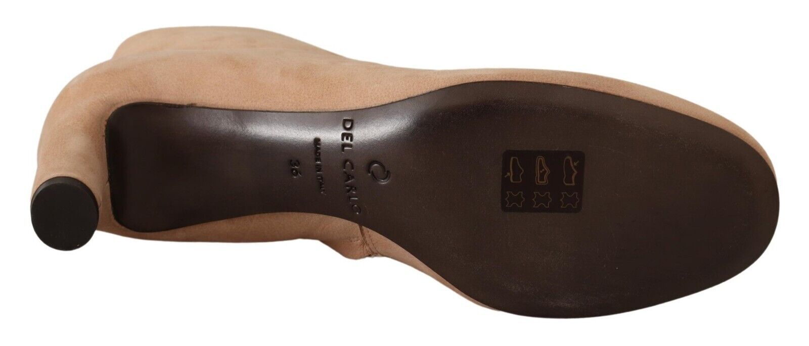 Beige mocka läder med klackar pumps stövlar skor